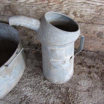 G-39  GALVANIZED VINTAGE CONTAINERS