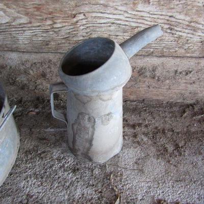 G-39  GALVANIZED VINTAGE CONTAINERS