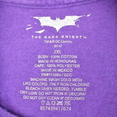 Batman The Dark Knight Joker T-Shirt, Purple, size 2XL - Vintage