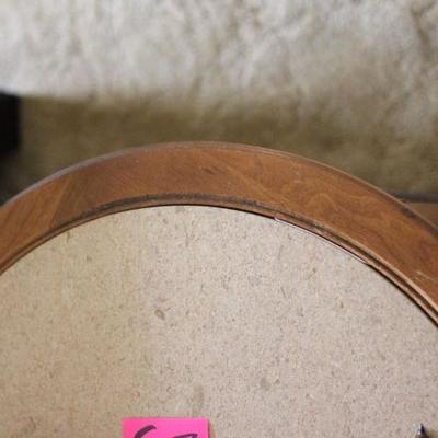 Lot 24 Vintage Round Side Table w/ Marble Top
