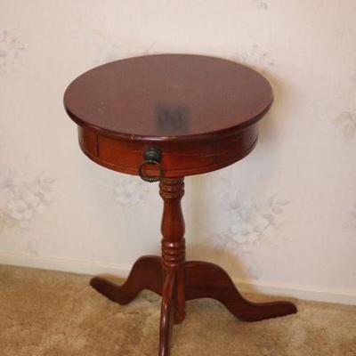 Lot 55 Small Round Side Table 