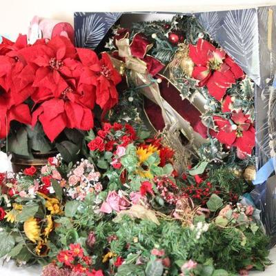 Lot 79 Huge Christmas Greenery, Wreath & More