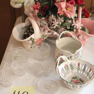 Lot 118 Ceramic Floral Decorative Bowls, Floral & More