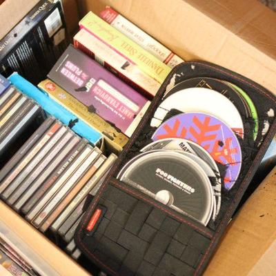 Lot 122 DVDs, CDs, VHSs & More