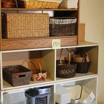 Lot 135 Baskets & Storage Items