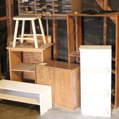 Lot 143 Garage Cabinets, Shelf, Metal Storage & More