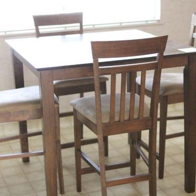 Lot 156 Pub Dining Table w/ 4 Chairs