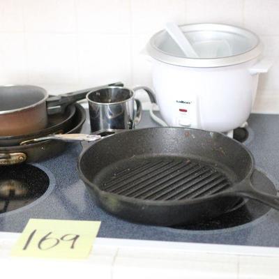 Lot 169 Cast Iron Pan, Cuisinart Pans & More