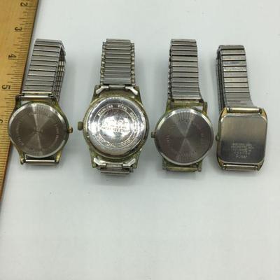 4 Vintage Mens Watches *NOT RUNNING*
