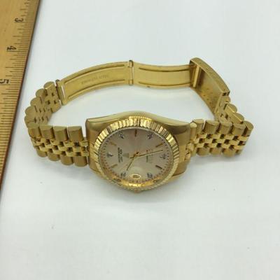 Goldtone Men's Croton Automatic Watch