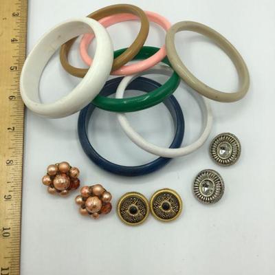 Assorted Bangle Bracelets and Earrings