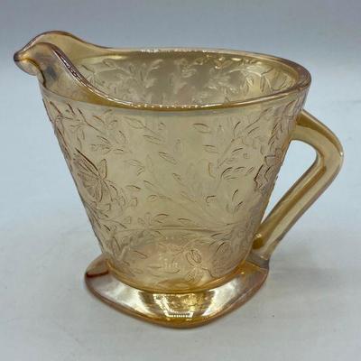 Peach Luster Carnival Glass Creamer