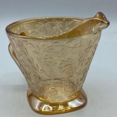 Peach Luster Carnival Glass Creamer