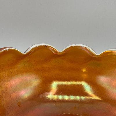 Vintage Marigold Jeanette Glass Fruit Bowl Set