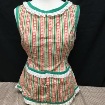 Full slip in arms apron Christmas