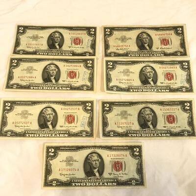 Lot 59 - 1953 & 1963 Red Seal $2 Notes
