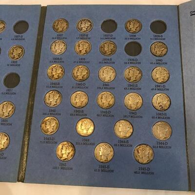 Lot 65 - Mercury & Barber Dimes and More