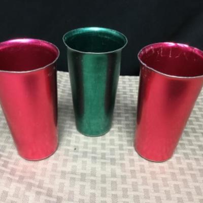 Flamingo metal cups
