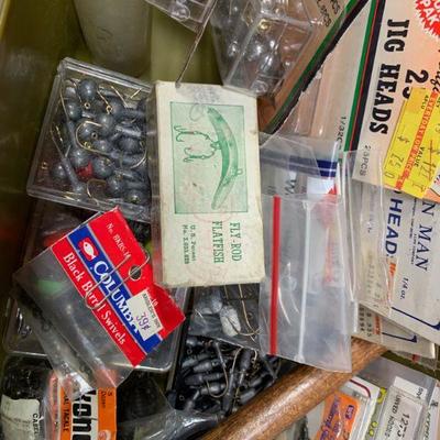 #209 Vintage Fishing Tackle Box Full of Misc. Pieces