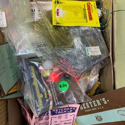 #219 Box of Misc. Tackle, Bobbers, and Lures 