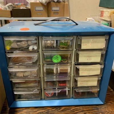 #259 Storage Piece With Drawers Full of Misc.