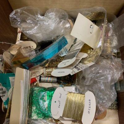 #31 Box of Tinsel, Thread & Misc.