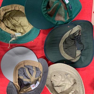 #108 Five Vintage Fishing Hats