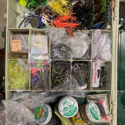 #123 Two Vintage Tackle Box Full of Bait & Lures