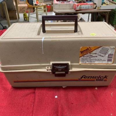 #124 Vintage Fenwick 1080 Tackle Box Full of Fishing Tackle