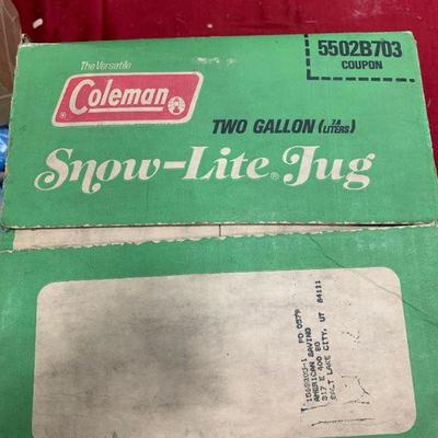 #131 Vintage Coleman 2 Gallon Jug