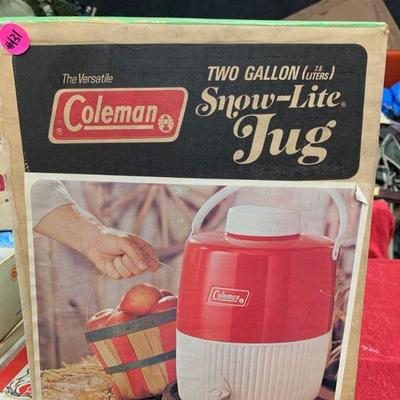#131 Vintage Coleman 2 Gallon Jug