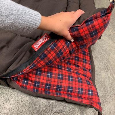 #142 Thick Flannel Vintage Sleeping Bag & Misc