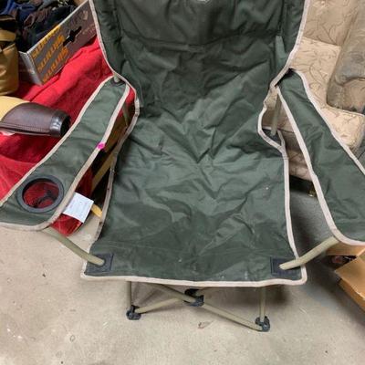 #143 Vintage Camping Chair & Backpack
