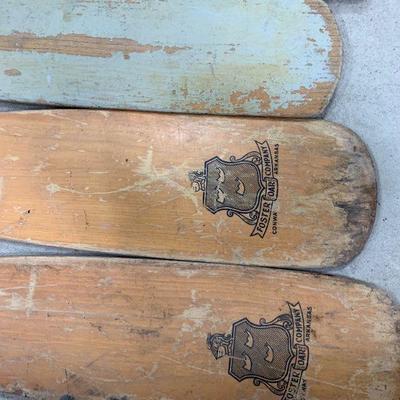 #171 Vintage Wooden Paddles 