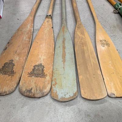 #171 Vintage Wooden Paddles 