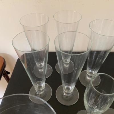 7. Assorted stemware (including Marquis globes)