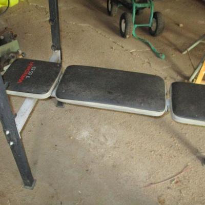 EXERCISE BIKE AND WEIGHT BENCH