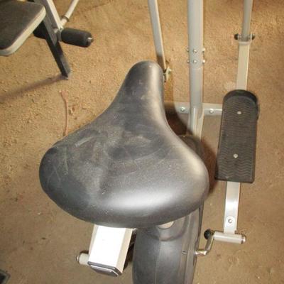 EXERCISE BIKE AND WEIGHT BENCH