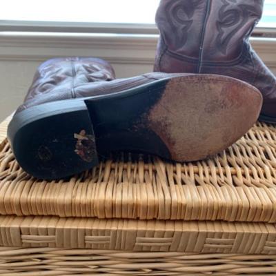 29. Pair of menâ€™s size 12 lizard cowboy boots