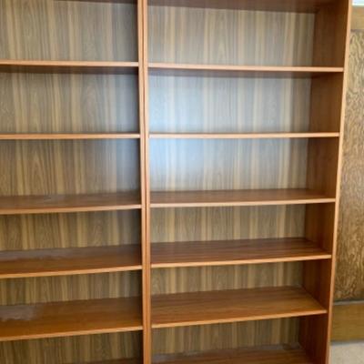 Pair of book shelves (35â€x12.5â€x75â€)