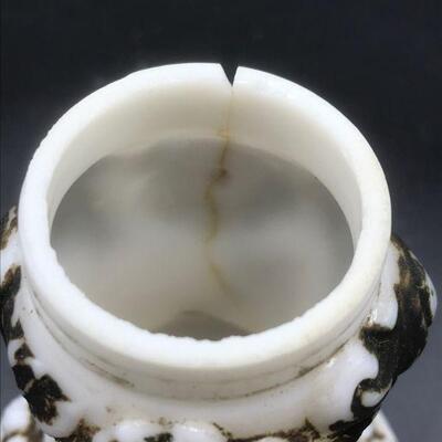 Vintage Milk Glass Salt Shaker