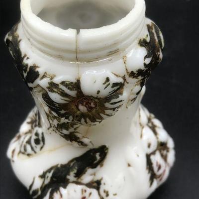 Vintage Milk Glass Salt Shaker