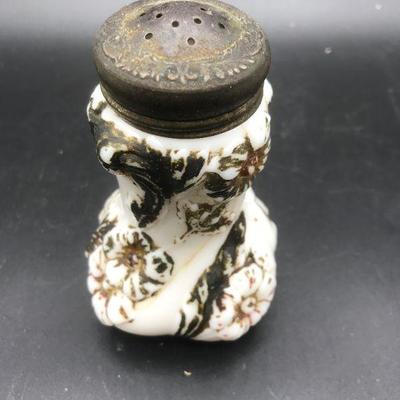 Vintage Milk Glass Salt Shaker