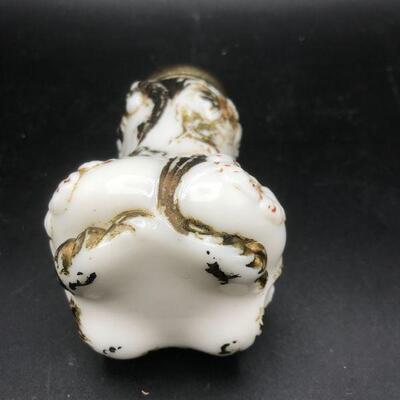 Vintage Milk Glass Salt Shaker