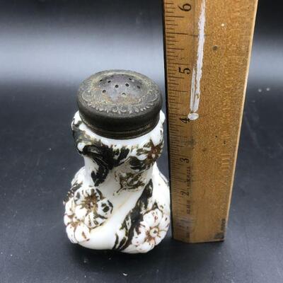 Vintage Milk Glass Salt Shaker
