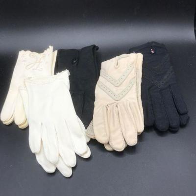 5 Pairs of Vintage Women's Gloves
