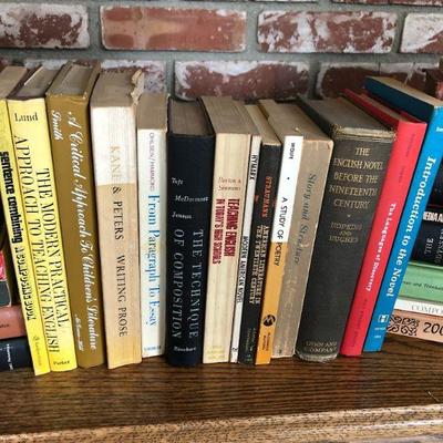 Lot of Books on Writing and Literature