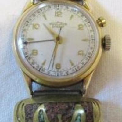 H-84  MEN'S VULCAIN CRICKET WATCH & BAND