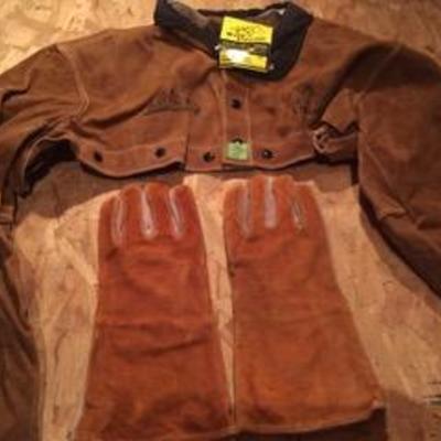 A19 New Black Stallion Welding jacket and gloves