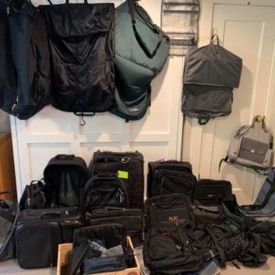53. Assorted luggage and travel bags (Delsey, Brookstone, etc.)